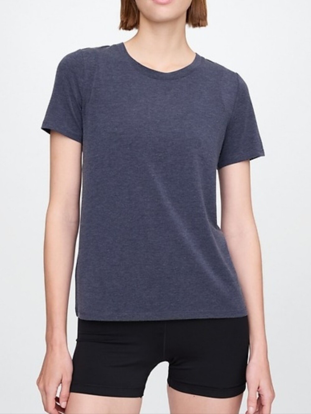 GapFit Breathe T-Shirt In Navy Blue, Size Medium Tall